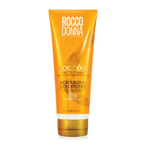 Rocco Donna Acondicionador hidratante sin sulfato, hidratación intensa, suavizante y brillo para cabello teñido con complejo de aceite xótico y