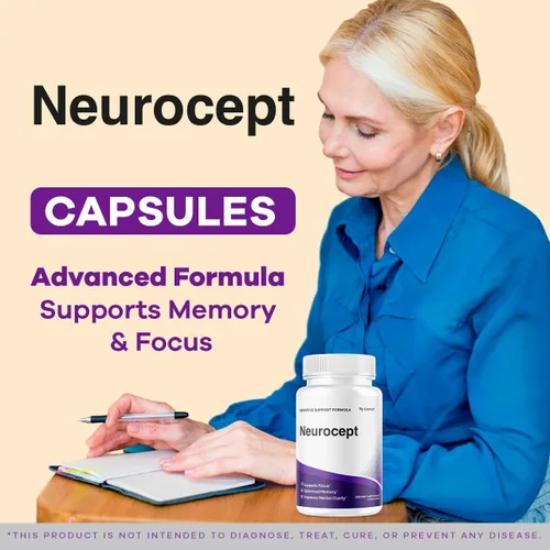Miniatura 2 de Neurocept - Cápsulas de suplemento cerebral oficial Neuro cept Brain & Memory Focus Support Advanced Formula, Neurocept Pills apoyo diario