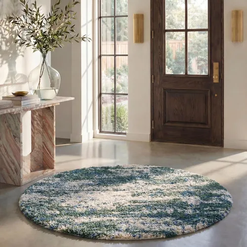 Miniatura 14 de SAFAVIEH Berber Shag Collection - Alfombra de pasillo, 2 x 12 pies, verde y beige, no desprende pelusa y fácil de limpiar, ideal para pasillo