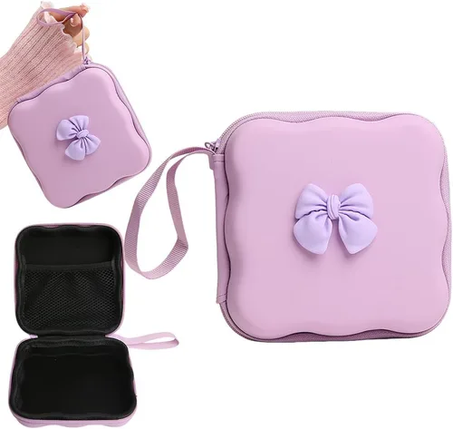 Miniatura 17 de Funda de almacenamiento para cargador, diseño de ondas, protector de cargador de viaje, organizador de cables para auriculares, caja