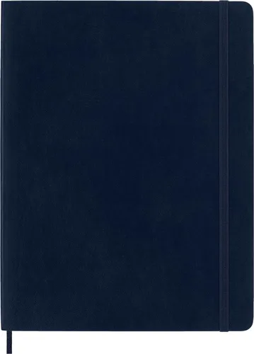 Miniatura 2 de Moleskine - Cuaderno clásico, tapa blanda, tamaño XL (7.5 x 9.5 pulgadas), liso/en blanco, azul zafiro, 192 páginas