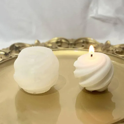 Moldes de vela de hilo de silicona 3D para hacer velas, bricolaje, suéter, tipo piedra, molde de silicona, para hornear, hacer resina de cera y