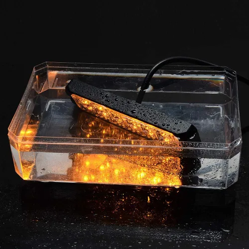 Miniatura 3 de CORP 40X Amber 12 LED súper delgado de advertencia de emergencia intermitente, barra de luz estroboscópica, montaje en superficie, coche, camión