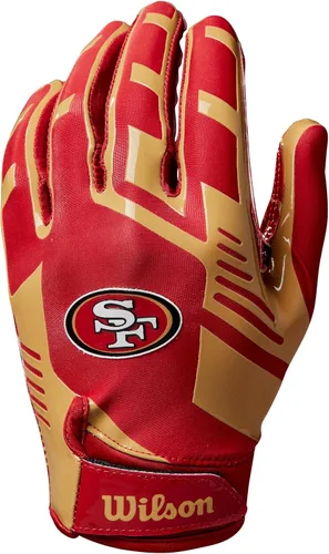 Wilson NFL - Guantes de fútbol americano con ajuste elástico, tallas para jóvenes y adultos