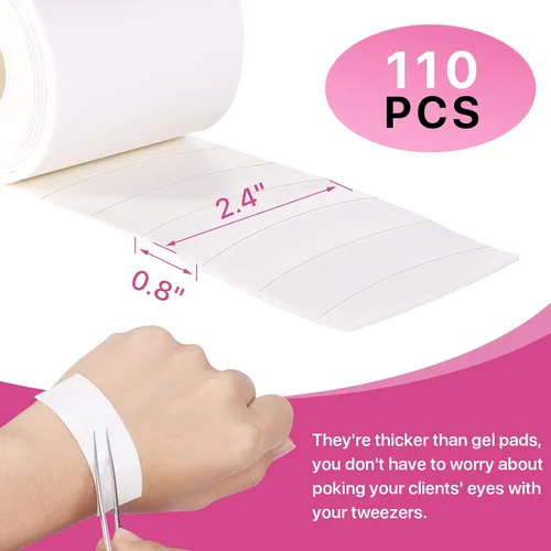 Miniatura 2 de Pretty memory 110 almohadillas de ojos para extensiones de pestañas, cinta de espuma precortada para extensiones de pestañas, almohadillas
