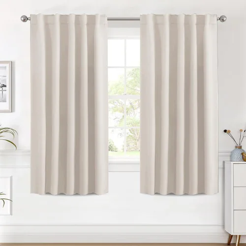 Miniatura 48 de H.VERSAILTEX Cortinas opacas con aislamiento térmico, paneles de tratamiento de ventana, cortinas opacas para oscurecer la habitación, cortinas Gris