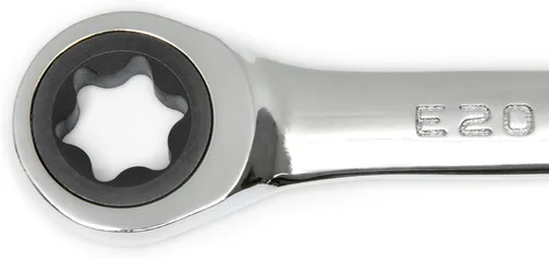Miniatura 6 de GEARWRENCH Juego de llaves E-Torx de trinquete de caja doble de 4 piezas - 9224D, plata