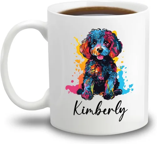 Miniatura 10 de Affenpinscher - Taza de café con nombre personalizado, regalo para perro, papá, perro, mamá, taza de cerámica blanca personalizada Affenpinscher
