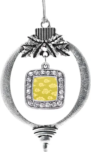 Miniatura 33 de Inspired Silver - Nana púrpura - Adorno de Navidad plateado - Adorno cuadrado para árbol de Navidad con circonita cúbica - Decoración colgante