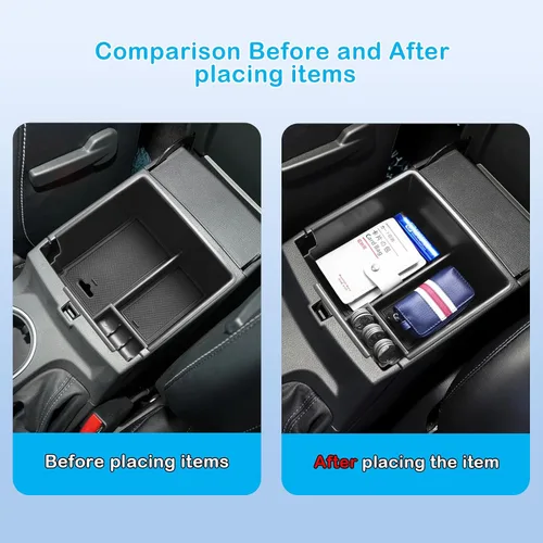 Miniatura 2 de EDBETOS Ranger Bandeja Organizadora de Consola Compatible con Ford Ranger XL XLT Lariat 2019-2023 Accesorios Material de Plástico ABS Bandeja