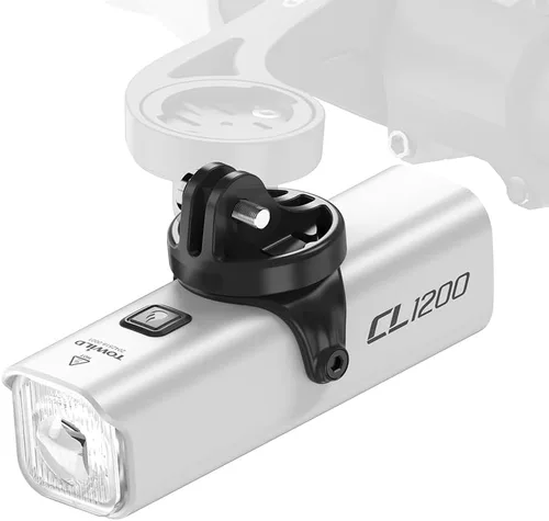 Miniatura 12 de TOWILD CL1200 Bike Lights for Night Riding,Compatible with Garmin/GoPro Mount,1200 Lumen Bike Headlight,5000mAh Rechargeable Battery,Waterproof Bike