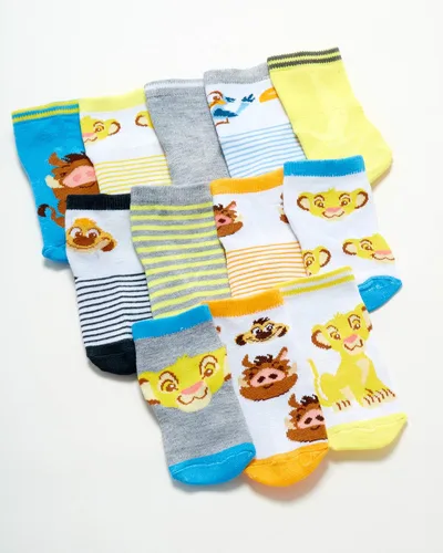Miniatura 4 de Disney Calcetines para bebé - Paquete de 12 Mickey Mouse, Winnie The Pooh, Rey León, Toy Story (recién nacidobebé)