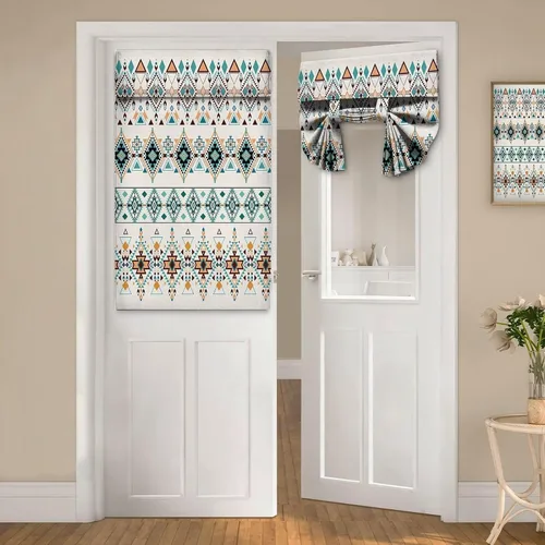 Miniatura 39 de Cortinas de puerta negras y rojas para ventanas de puerta, estampado de leopardo y cebra, cortinas de ventana para puerta de vidrio francesa