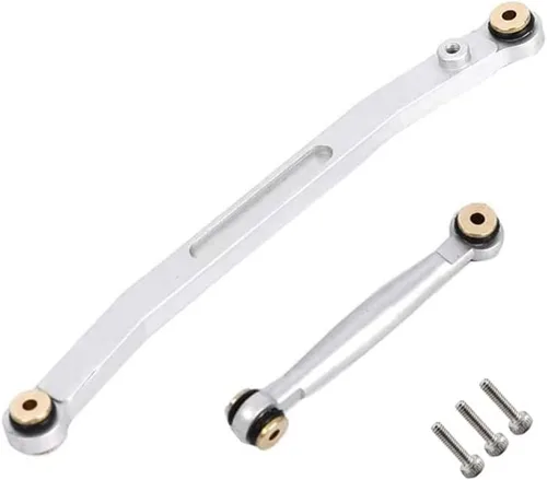 Miniatura 4 de Enlace de dirección de aluminio de enlace de dirección para 1/24 Axial SCX24 RC Crawler Car Upgrades (negro)