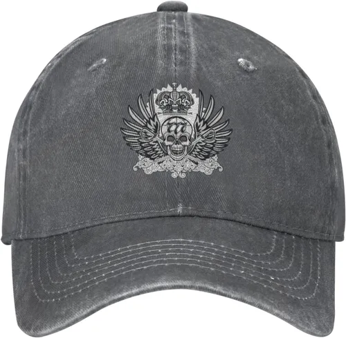 Miniatura 2 de Cowboy Hat Trendy Hats for Man and Women Djustable Four Season Outdoor Baseball Cap of Hell Skull with Angel Deep Heather