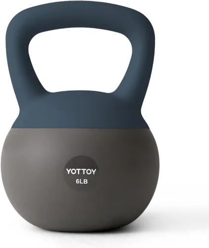 Miniatura 24 de YOTTOY Pesa rusa suave, juego para entrenamiento de fuerza y entrenamientos en casa, base acolchada de lados suaves, mango ancho, ideal