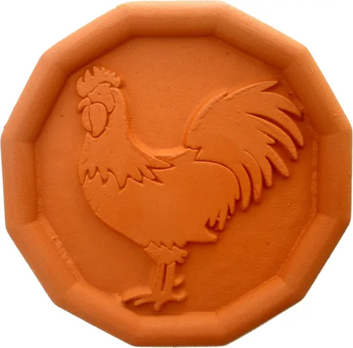 Miniatura 6 de JBK Pottery Terracotta Conservador de Azúcar Moreno – Conservador de Azúcar de Terracota Hecho a Mano con Discos Decorativos – Conservador de Azúcar