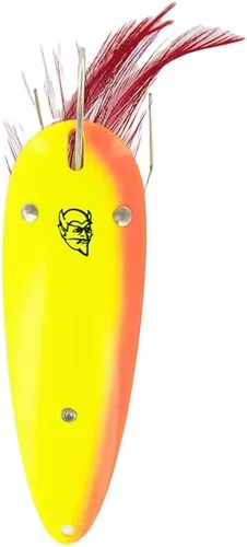 Miniatura 27 de Dardevle Dardevlet Weedless Nickel Back 3/4 oz Fishing Spoons Rojo/Blanco