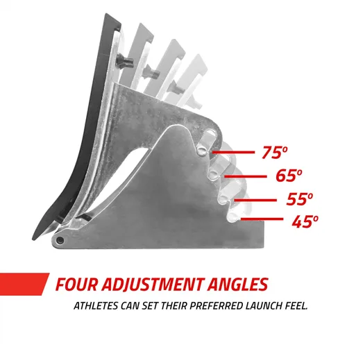 Miniatura 5 de Gill Athletics Pedales de aluminio fundido S2 Starting Block de 8 pulgadas de alto, diseñados para competiciones de alto nivel en pista y campo