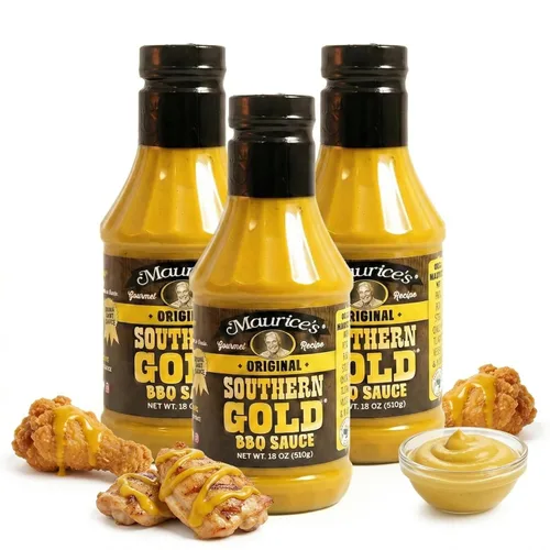 Miniatura 14 de Maurice's Southern Gold Salsa BBQ – Salsa clásica de mostaza Carolina con sabor atrevido – Auténtico aderezo de barbacoa de Carolina del Sur – Ricas