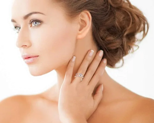 Miniatura 2 de The Pearl Source Anillo Luna de oro rosa de perlas cultivadas de agua dulce genuina de 0.276-0.315 in para mujer, perla, Perla