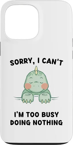 Miniatura 22 de iPhone 16 Sorry, I Can't I'm Too Busy Doing Nothing Sleeping Dinosaur Case