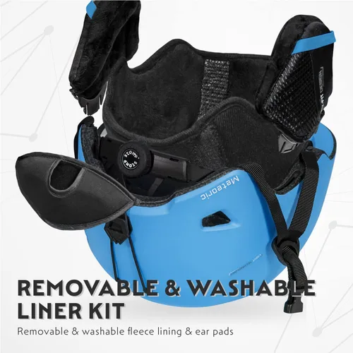 Miniatura 5 de STOMP Casco deportivo de esquí y snowboard para hombres y mujeres con forro extraíble y lavable y almohadillas para los oídos, certificado CE y ASTM