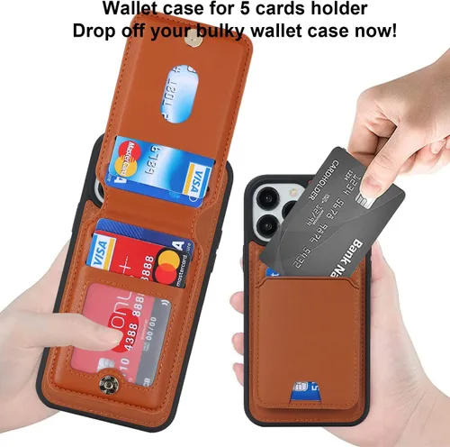 Miniatura 2 de Havaya Funda Cartera para iPhone 13 Pro Max e iPhone 12 Pro Max, Compatible con MagSafe 2 en 1, Desmontable Magnética con Portarjetas, Ranura