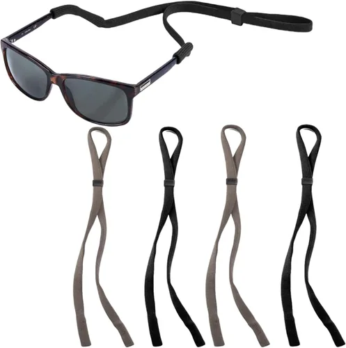 Correa para lentes de sol para hombres, mujeres y niños, correa de alta resistencia para gafas para deportes y lectura, 4 unidades