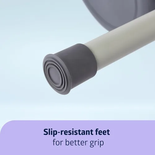 Miniatura 5 de Medline Silla Sanitaria Ajustable de Acero 3 en 1 junto a la Cama con Protección Microban, Inodoro Portátil junto a la Cama, Capacidad