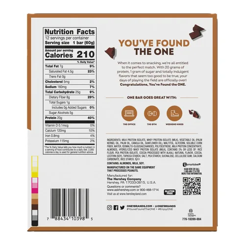 Miniatura 2 de ONE Barras de proteínas, Smores, sin gluten, con 0.71 onzas de proteína y 0.04 onzas de azúcar, grapas de despensa, 2.12 onzas (12 unidades)