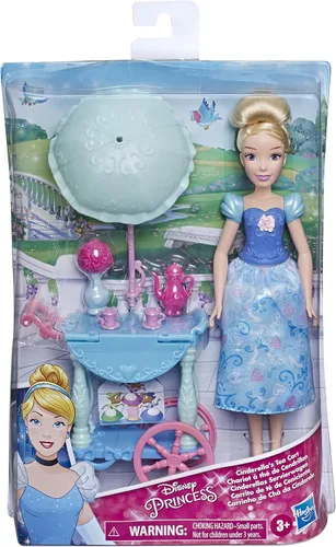 Miniatura 2 de Disney Princess Muñeca de moda Cenicienta con accesorio para carrito de té