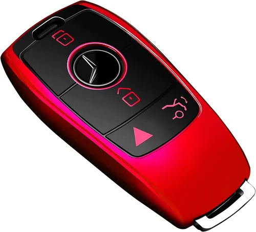 Miniatura 7 de Tukellen para Mercedes Benz Funda para llavero, Protector de carcasa de TPU suave especial compatible con 2017-2021 Clase E 2018-2021 Clase S Blanco