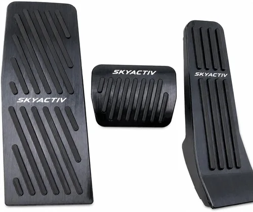 Cubiertas de pedal de acelerador de gas de aleación de aluminio, accesorios interiores antideslizantes sin perforación, pedal de freno Pastillas de