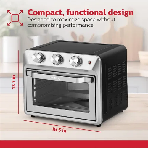 Miniatura 7 de Holstein Housewares Horno de freidora de aire de 21QT. Horno de sobremesa multifunción para tostar, hornear, asar, asar y freír al aire con puerta
