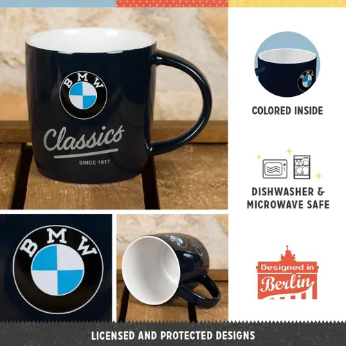 Miniatura 3 de Nostalgic-Art Taza de café retro, 11.2 oz, producto con licencia oficial (OLP), BMW – Classics – Idea de regalo para los fans de BMW, taza