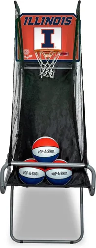 Miniatura 19 de Pop-A-Shot - Tailgate Game with NCAA Graphics l Arcade Basketball Inside, Out, and On The Go Infrared Sensor Scoring 3 Balls Foldable