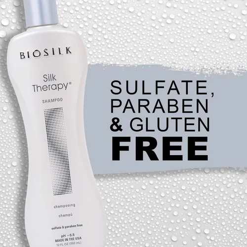 Miniatura 6 de Biosilk Silk Therapy Champú limpiador 12 onzas, paquete de de 1