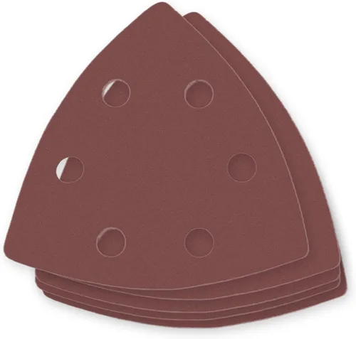 Utoolmart Papel de lija para detalles, papel de lija triangular, almohadillas de lijado de gancho y bucle, multiherramienta oscilante triangular, 15