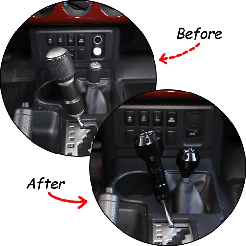 Miniatura 4 de Pomo de palanca de cambios de automóvil de repuesto para Toyota FJ Cruiser 2007-2021, accesorios de aleación de aluminio, manija de palanca