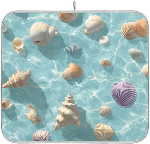 Miniatura 63 de Tapete de secado de platos para encimera de cocina, tapete de secado de platos, tapete escurridor de platos, almohadilla de microfibra absorbente