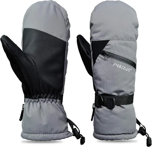 PHRIXUS Manoplas de esquí para hombres y mujeres, guantes de nieve de invierno para pantalla táctil, impermeables, guantes de invierno cálidos 3M