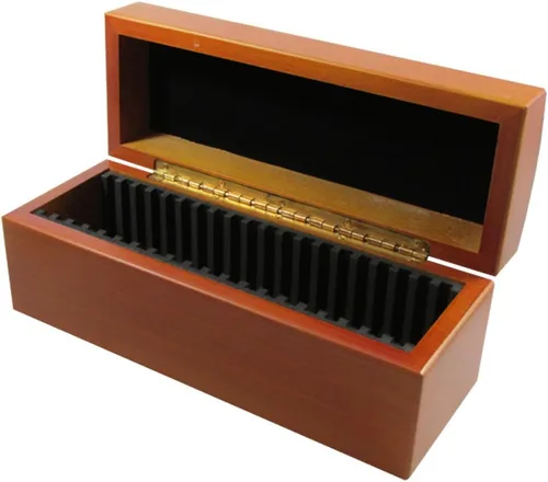 Miniatura 10 de Guardhouse Caja de almacenamiento/exhibición de diez monedas con acabado mate negro para titulares de monedas de estilo certificado o certificado