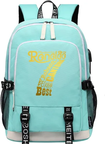 Miniatura 17 de Soccer Player 7 Mochila deportiva multifunción para viajes, portátil, para fanáticos del fútbol, para hombres y mujeres, negro - 2, Tamaño único