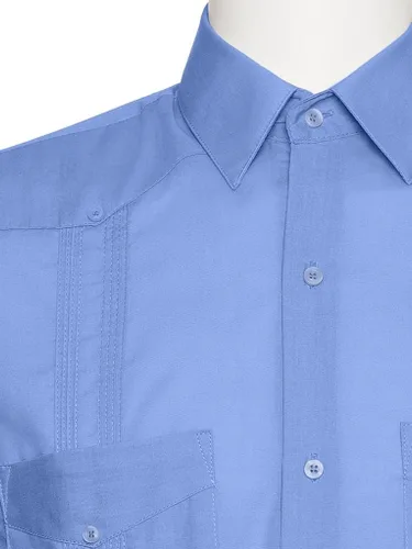 Miniatura 2 de Gentlemens Collection Camisa Guayabera de lino para hombre manga larga estilo cubano