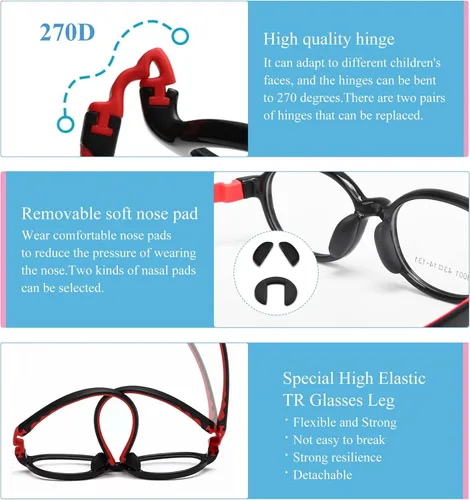 Miniatura 4 de SooGree Lentes de bloqueo de luz azul para niños y niñas, pantalla de computadora, juegos, TV, teléfono, antirreflejos y fatiga ocular 4 - 8 azul