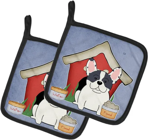 Miniatura 19 de Caroline's Treasures BB2894PTHD Dog House Collection Chow Chow Chow - Par de soportes para ollas, 7.5HX7.5W, multicolor 4-Azul