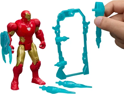 Miniatura 8 de AVENGERS Marvel ActionVerse Iron Man Figura de acción y accesorios, juguetes y figuras de superhéroes de 4.5 pulgadas (4.5 in) para niños, a partir