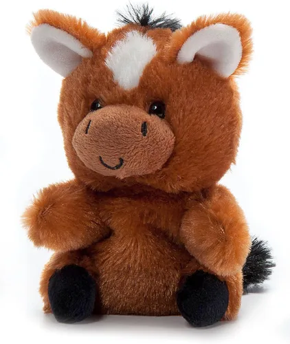 The Petting Zoo Peluche de caballo de peluche, regalos para niños, animales de vida silvestre Nuggetz, juguete de peluche de caballo marrón, 6