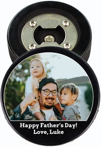 Miniatura 10 de Abridor de botellas de hockey para el Día del Padre, regalo personalizado impreso para el mejor papá, tamaño oficial, diseño personalizado de Thanks